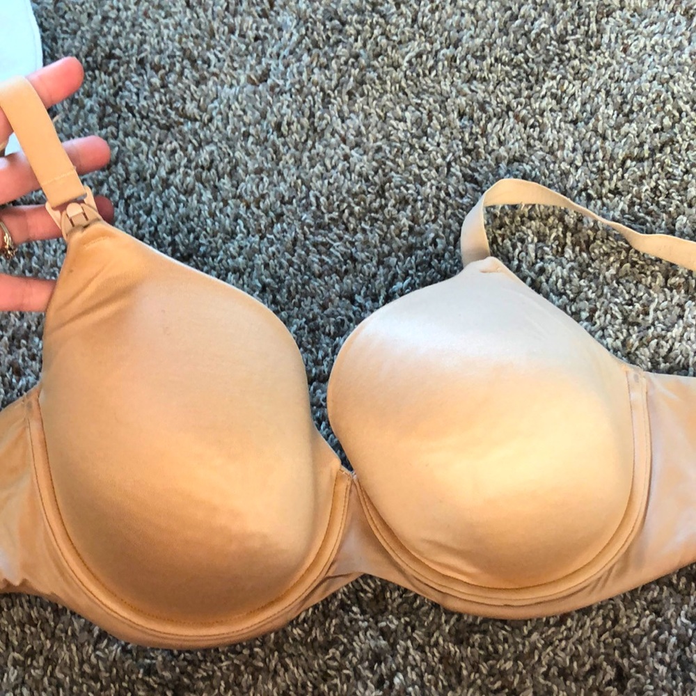 Tan nursing bra